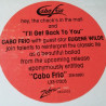Cabo Frio - Ill Get Back To You (Long Version / Short Version) Vinyl Promo