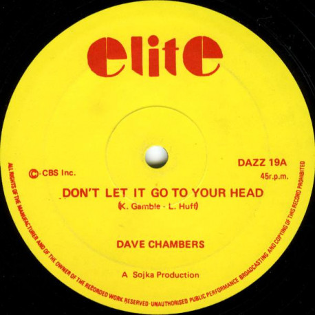Dave Chambers - Dont Let It Go To Your Head / Let It Go
