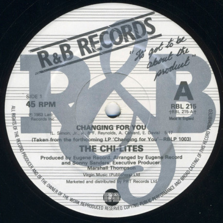 Chi Lites - Changing For You (Long Version) / Bottoms Up