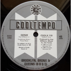 Brooklyn Bronx & Queens (BB&Q Band) - Genie (Original Mix / Dance Mix) / On The Shelf