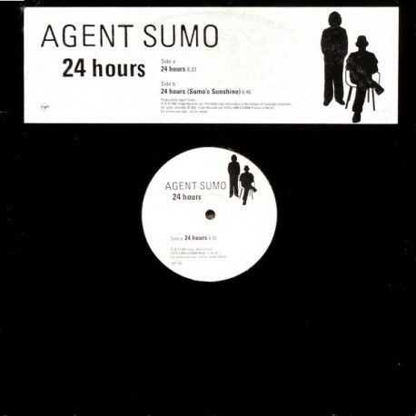 Agent Sumo - 24 Hours (Original Mix / Sumos Sunshine) Vinyl Promo