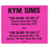 Kym Sims - Too Blind To See It (Hurleys House Mix / Hurleys Dub / Hurleys No Rap House Mix / Maurice Superdub) Vinyl Promo
