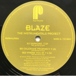 Blaze - Instrumental Project (6 Track Double Vinyl Promo) Sapporo / Celestine Prophecy / Where You At / Microboards / Astrology