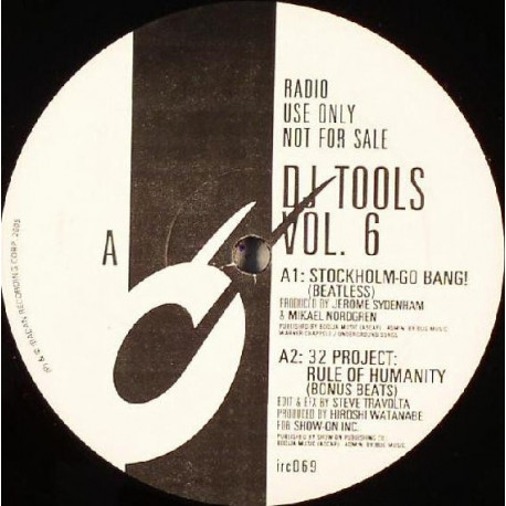 Jerome Sydenham - Stockholm Go Bang (Beatless Mix / DJ Beats) / Bas Noir - Shoebooo (Kerri Chandler Beats) Vinyl Promo