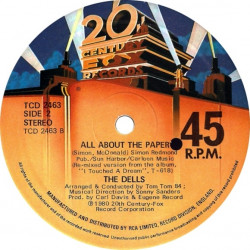 Dells - All About The Paper (Original Remix) / I Touched A Dream