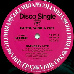 Earth Wind & Fire - Saturday Nite / On Your Face (Original US 12 Inch)