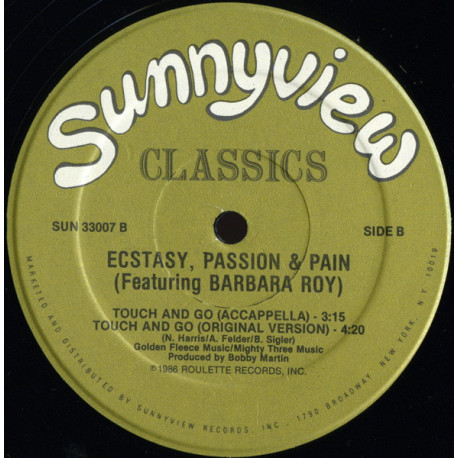 Ecstasy Passion & Pain - Touch And Go (Original Version / Much Sampled Acappella / Danny Krivit Edit)