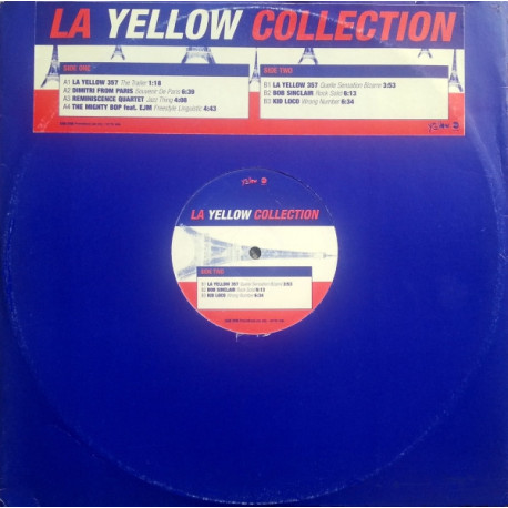 La Yellow Collection - 7 Track Sampler feat Dimitri From Paris - Souvenir De Paris / Bob Sinclar - Rock Solid  (Blue Vinyl)