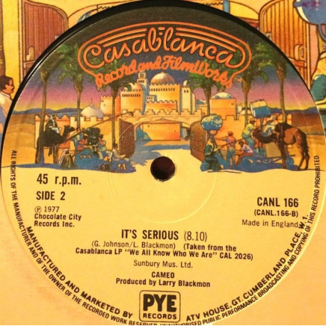 Cameo - Its Serious (Long Version) / Find My Way