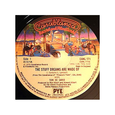 Teri De Sario - The Stuff That Dreams Are Made Of (Long Version) / Aint Nothing Gonna Keep Me From You