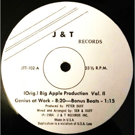 Big Apple Productions Vol 2 Megamix / Area Code 615 - Stone Fox Chase / Bonus Beats (2)