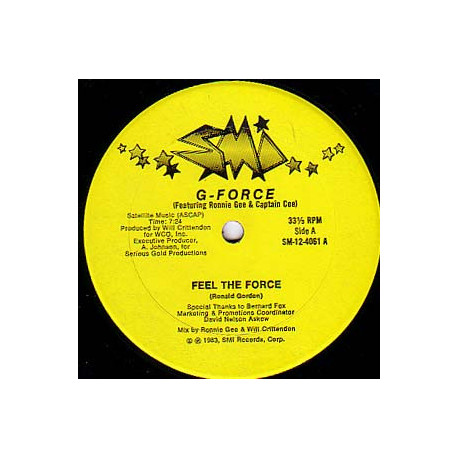 G Force - Feel The Force (Original Mix / Instrumental / Special Dub Mix)