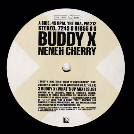 Neneh Cherry - Buddy X (Masters At Work House Mix / MAW Dub / MAW R&B Mix / Falcon & Fabian Remix / F&F Jeep Mix / Whats Up Mix)