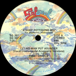 First Choice - Let No Man Put Asunder (Shep Pettibone Vocal Mix / Instrumenta / Acappella / Frankie Knuckles  Vocal / Inst)