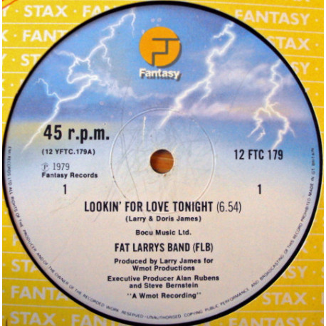 Fat Larrys Band - Lookin For Love Tonight (Extended) / We Just Cant Get It Together