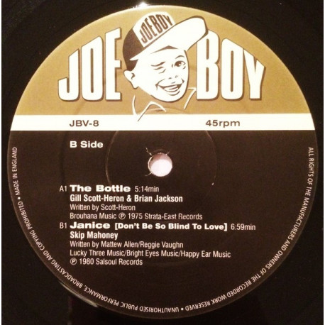 Gil Scott Heron - The Bottle / Skip Mahoney - Janice (Dont Be So Blind To Love)