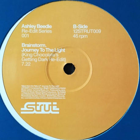 Brainstorm - Journey To The Light (Ashley Beedle Re Edit) / Isaac Hayes - I Cant Turn Around (Ashley Beedle Re Edit)