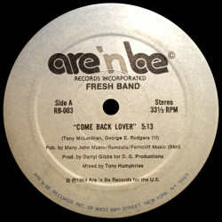 Fresh Band - Come Back Lover (Tony Humphries Vocal Mix / Tony Humphries Dub) Still In Shrink Wrap