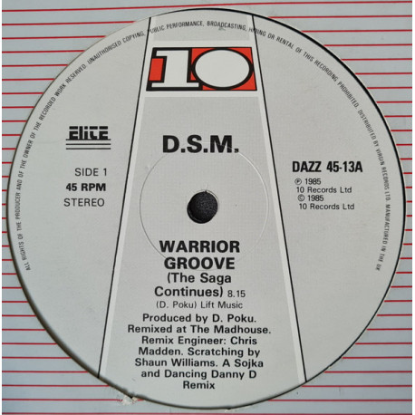 DSM - Warrior Groove (The Saga Continues / The Final Chapter / Jazz Groove)