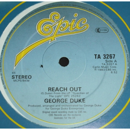 George Duke - Reach Out (Long Version) / Youre The One