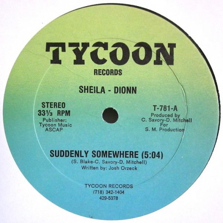 Sheila Dionn - Suddenly Somewhere / Hot  (Vinyl Looks Unplayed)