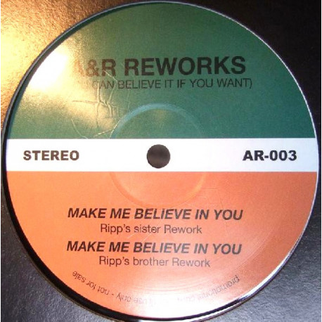 Patti Jo - Make Me Believe In You (Ripps Sister Rework) / Curtis Mayfield - Make Me Believe In You (Ripps Brother Rework)