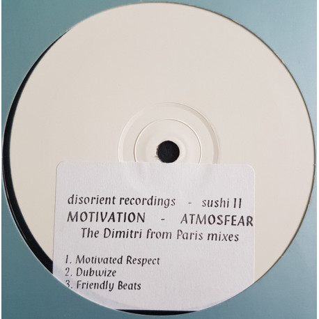 Atmosfear - Motivation (Dimitri From Paris Motivated Respect / Dimitri Dubwize / Dimitri Beats) Vinyl Promo