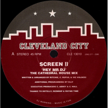 Screen II - Hey Mr DJ (12" Edit / Stab Mix / Cathedral House Mix)