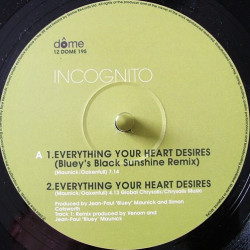 Incognito - Everything Your Heart Desires (Blueys Black Sunshine Remix / Blueys Dub / Original) / The World Is Mine