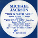 Michael Jackson - Rock With You / You Cant Win (Extended) / Get On The Floor