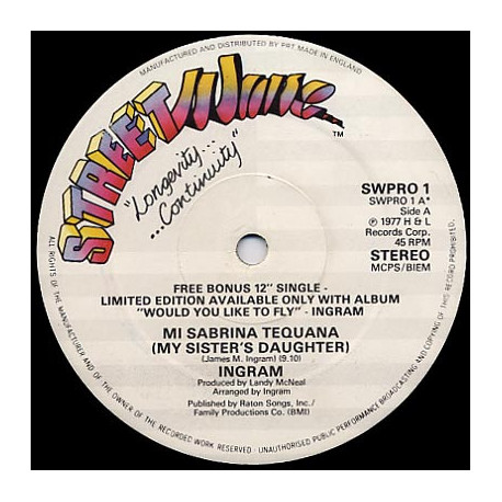 Ingram - Would You Like To Fly (10 Track Double Vinyl) Includes 12 Inch Copy Of Mi Sabrina Tequana / Music Has The Power