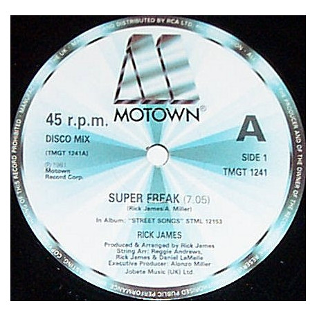 Rick James - Super Freak (Long Version / Short Version) Sampled By MC Hammer