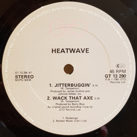 Heatwave - Jitterbuggin / Wack That Axe / Goin Crazy