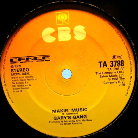 Garys Gang - Makin Music (Vocal Mix / Dub Mix)