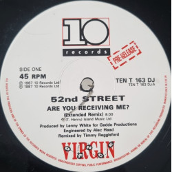 52nd Street - Are You Receiving Me (Timmy Regisford Extended Remix / Acappella) / Make Up Your Mind