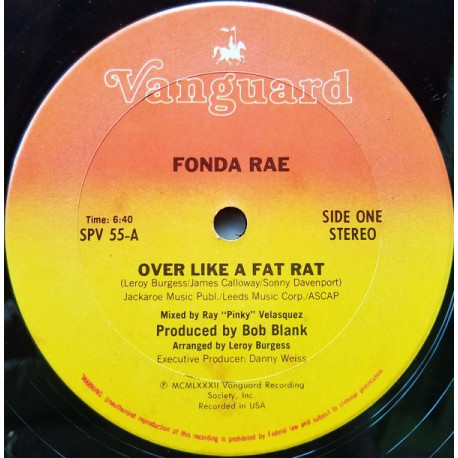 Fonda Rae - Over Like A Fat Rat (Vocal Mix / Instrumental) Produced By Leroy Burgess