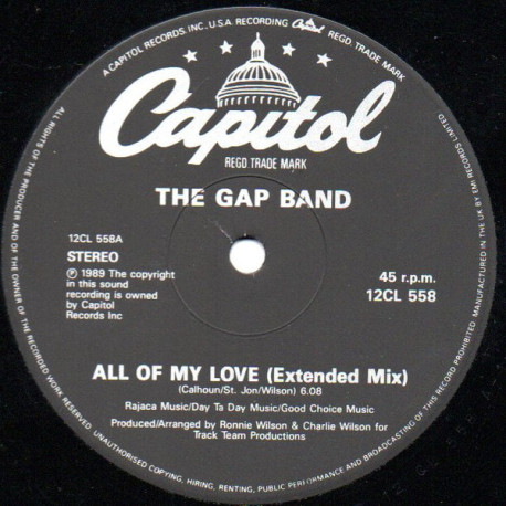 Gap Band - All Of My Love (Extended Mix / Just Coolin Mix / Bonus Beats)