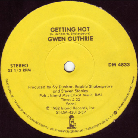 Gwen Guthrie - It Should Have Been You (Larry Levan Remix) /  Getting Hot (Vocal Mix) Still In Shrink Wrap