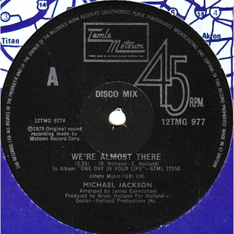 Michael Jackson - Were Almost There (Original Version) / Weve Got A Good Thing Going (Original Version)