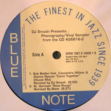 St Germain - Rose Rouge (Blaze Remix) / Ronny Jordan - London Lowdown (Joe Claussell Remix) Blue Note Remixes Vinyl Promo