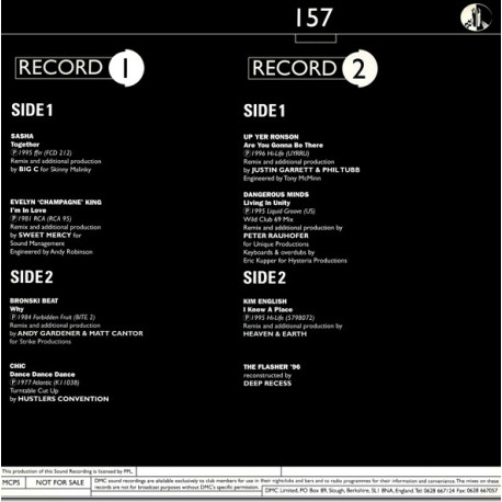 DMC 157 - 2 X 12inch featuring Evelyn King - Im In Love (Sweet Mercy Remix) / Chic - Dance Dance Dance (DMC Remix)