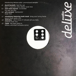 David Bendeth - Feel The Real (Jazz N Groove Mix) / Ripple - The Beat Goes On (Luxury Unlimited Orchestra Remix) 2 x Vinyl Promo