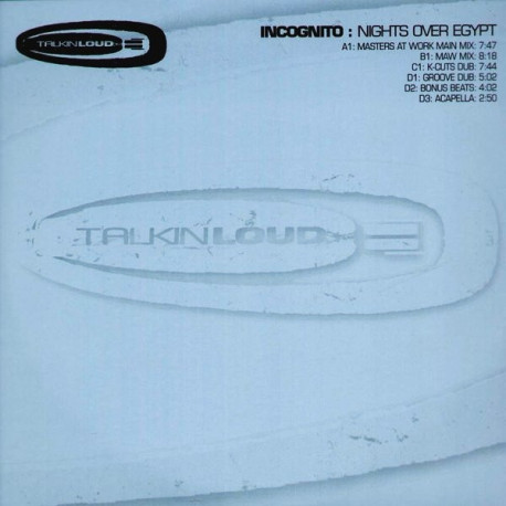 Incognito - Nights Over Egypt (Double Vinyl Promo) Masters At Work Main Mix / MAW Mix / K Cuts Dub / Groove Dub / Beats