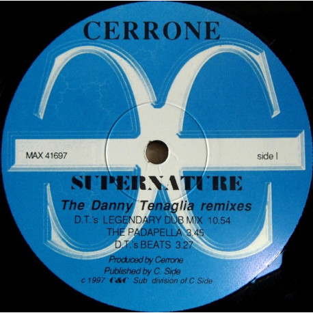 Cerrone - Supernature (Danny Tenaglia Alternate Mix / DT Trance Instrumental / DT Legendary Dub / Padappella / Beats)