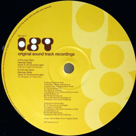 Herman Kelly - Dance To The Drummers Beat (Jim Burgess 12" Disco Mix / Harveys Nightclub Re Edit)