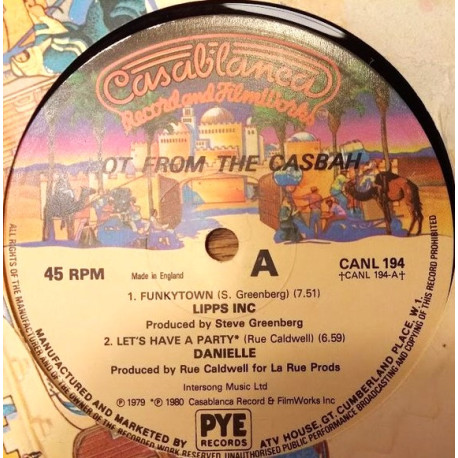 Lipps Inc - Funky Town (Long Version) / Danielle - Lets Have A Party / Ultimate - Feel So Fine / Evelyn Thomas - Medley