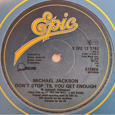 Michael Jackson - Dont Stop Til You Get Enough (Full Length Version) / I Cant Help It