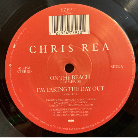Chris Rea - On The Beach (Summer 88) / I'm Taking The Day Out / It's All Gone (Live In Montreux) 12" Vinyl Record