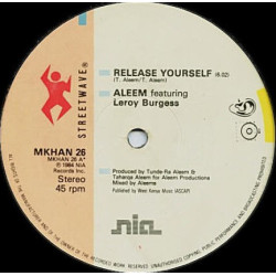 Aleem Featuring Leroy Burgess - Release Yourself (Extended Version / Dub) Vinyl