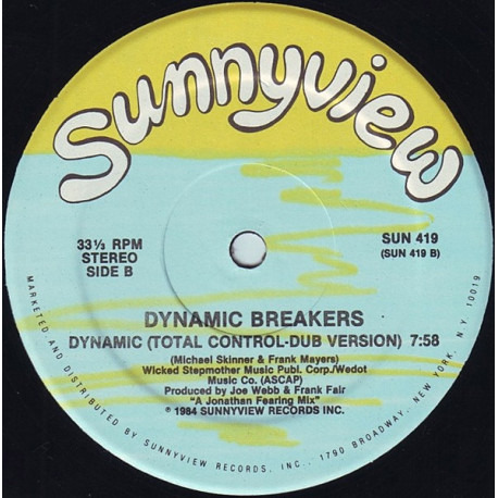 Dynamic Breakers - Dynamic (Total Control) Vocal Mix / Dub Version) Writing On Label
